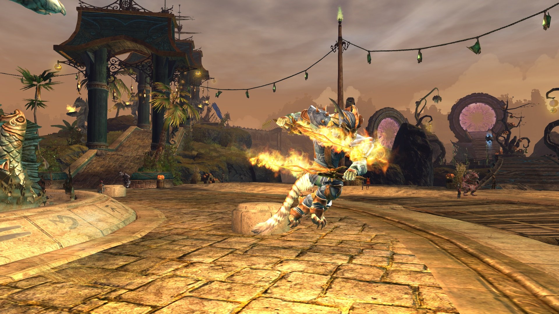 GW2 Charr with two swords